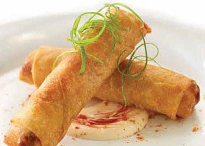 Two Davio's Philly Cheese Steak rolls served with spicy mayo