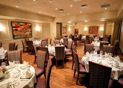 Combined Private dining Rooms with Round tables