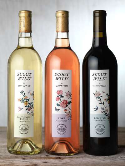 Scout Wild Wine Bottles, Sauvignon Blanc, Rosé and Red Wine