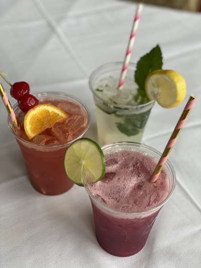 Pomegrantate Margarita, Spiked Lemonade, Summer Rum Punch to go