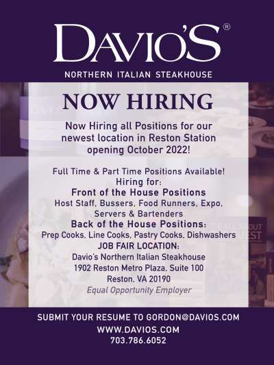 Job Fair - Reston Station email gordon@davios.com