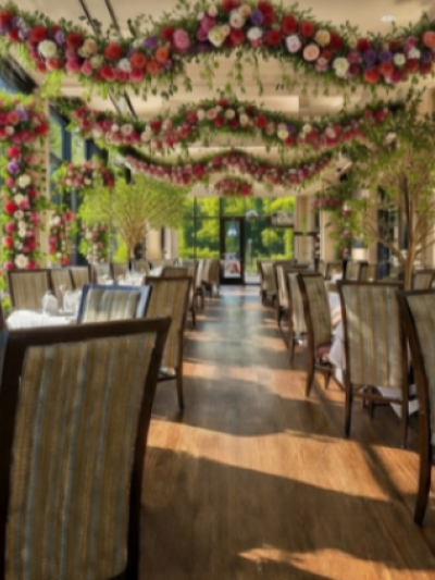 Page Room Decorated with Roses