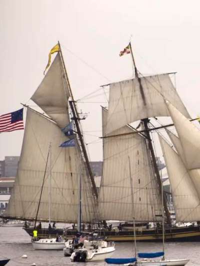 Tall Ships in Boston Harbor