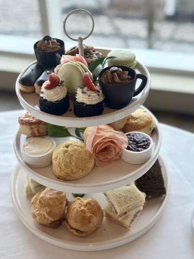 Tea Party Items 3 Tiers, Pastries, Scones, Tea Sandwiches