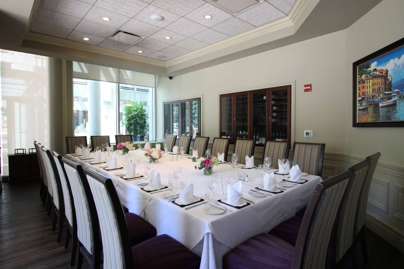 Large Conference Style Table in the Wine Room