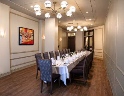 Long table seats up to 20