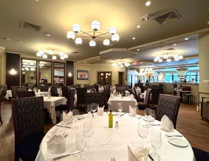 Rounds and Square tables in the main dining room