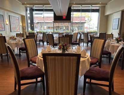 Combined Private dining Rooms with Round tables