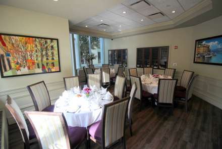 Round or Square Tables, Private Dining