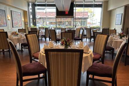 Combined Private dining Rooms with Round tables