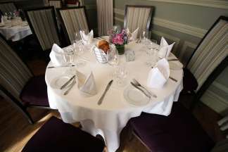 Round or Square Tables, Private Dining