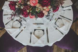 Round table, private dining seats 10 guests